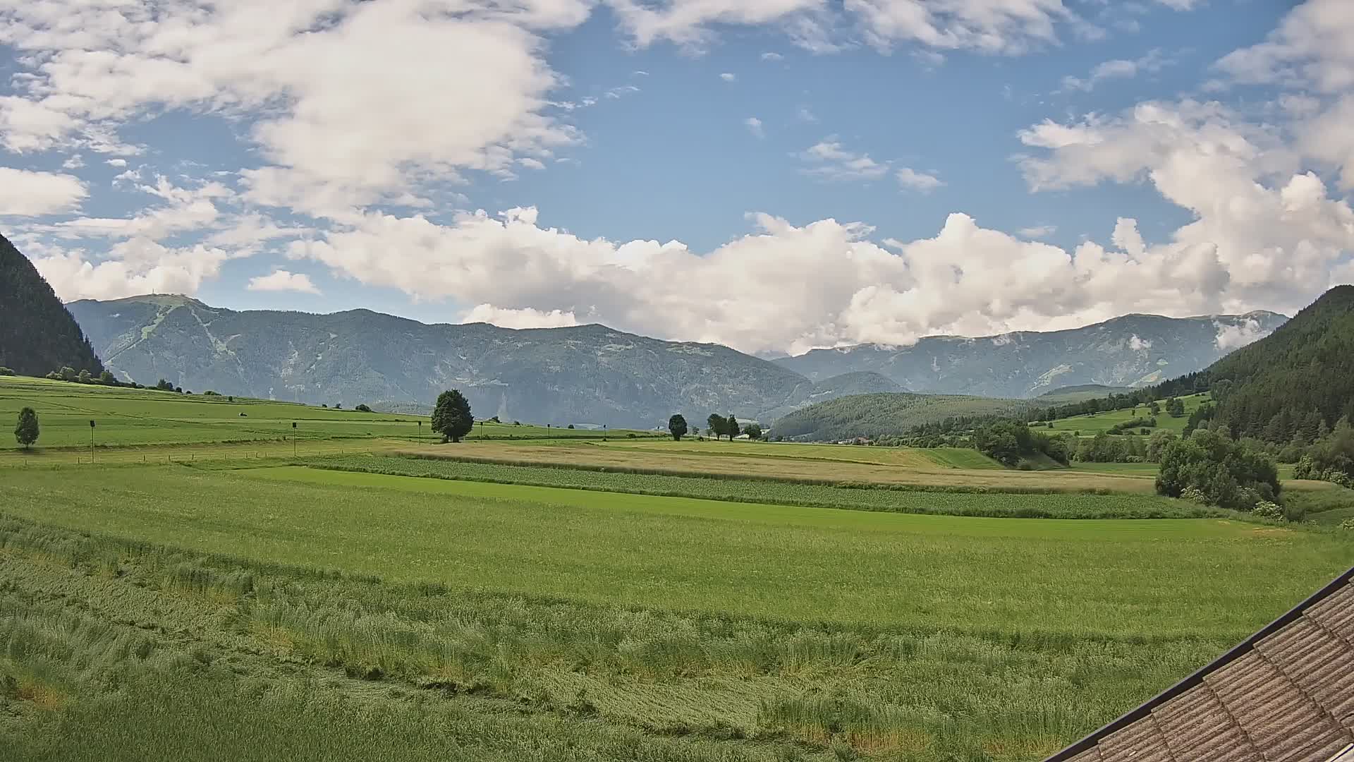 Gais | View from Vintage Farm Winklerhof to Kronplatz and Dolomites