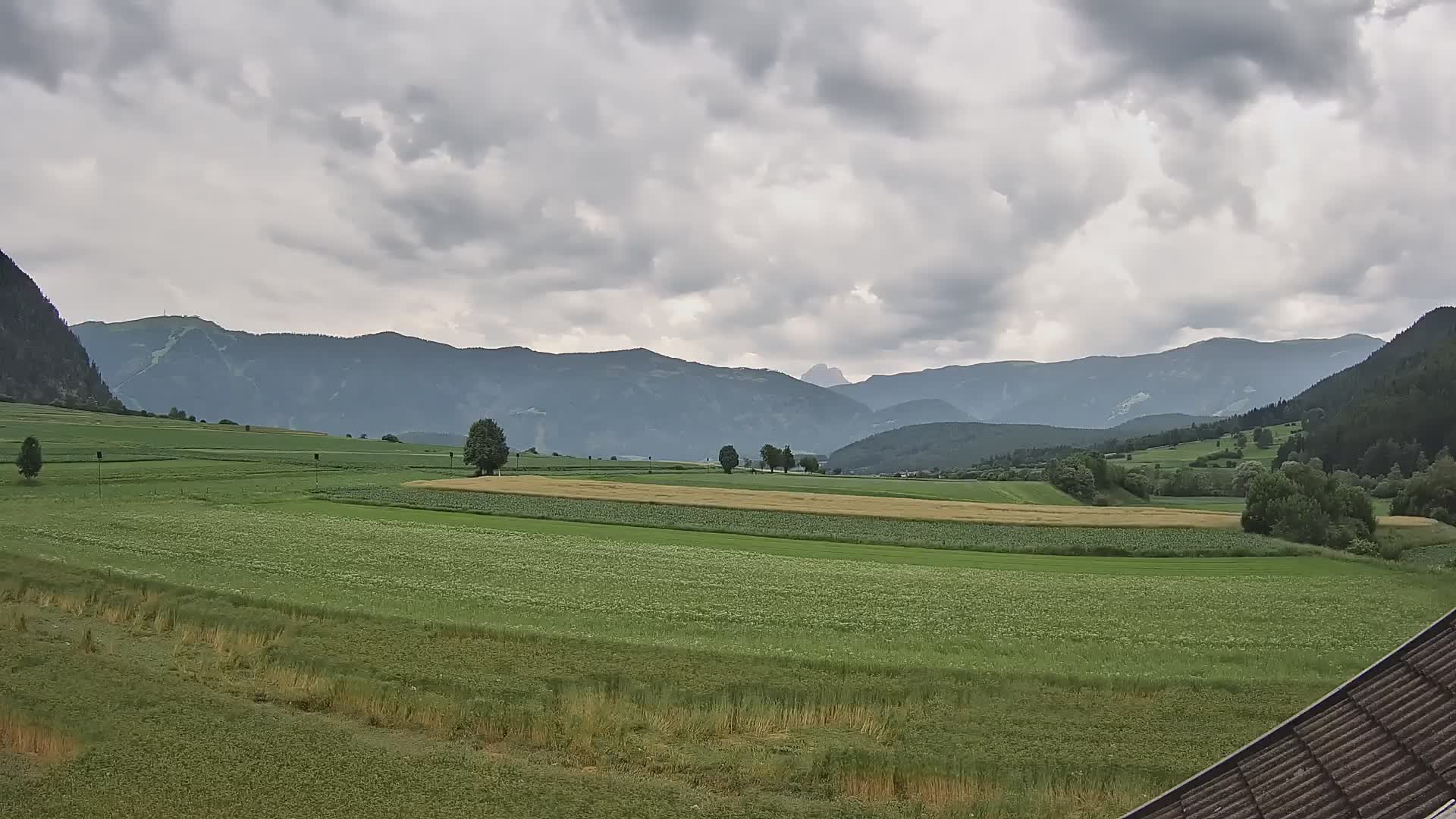 Gais | View from Vintage Farm Winklerhof to Kronplatz and Dolomites
