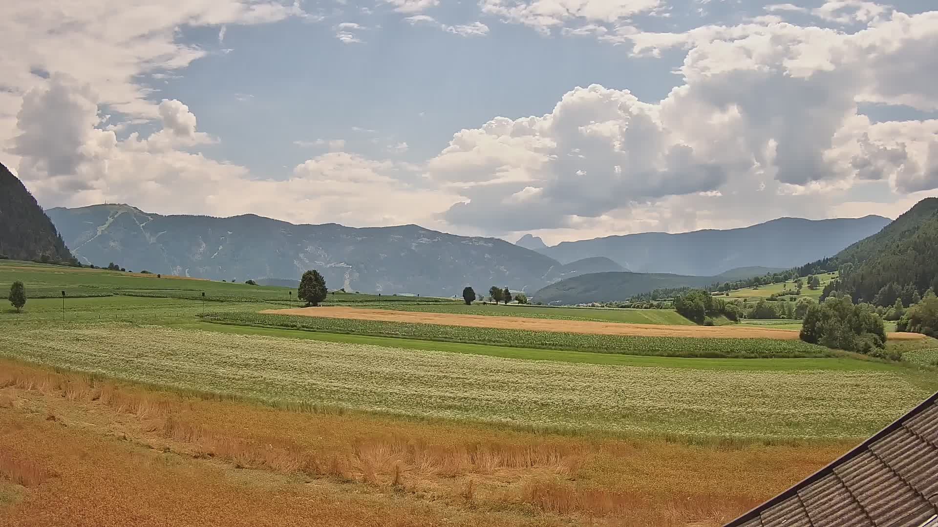 Gais | View from Vintage Farm Winklerhof to Kronplatz and Dolomites