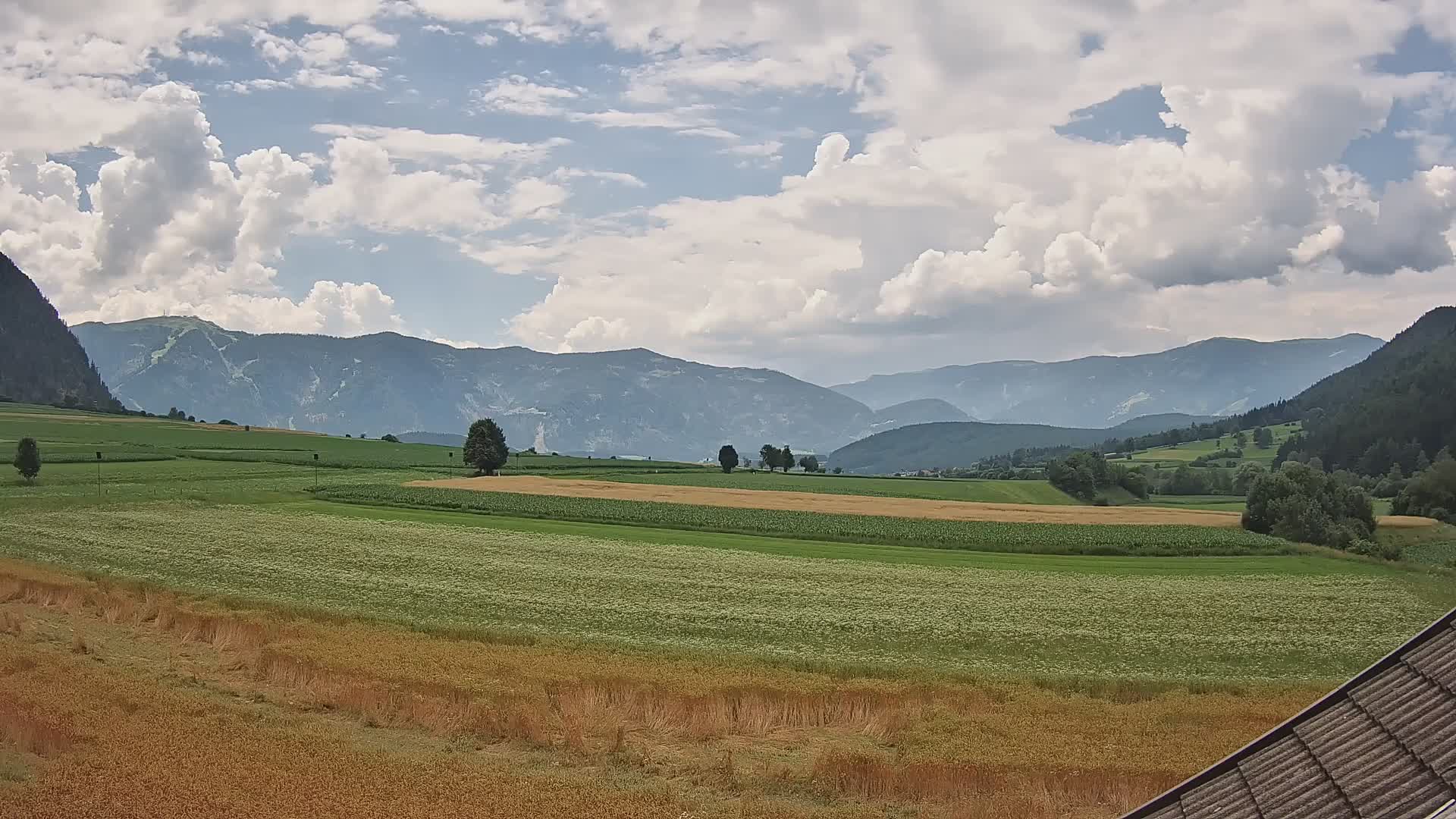 Gais | Blick vom Vintage Farm Winklerhof auf Kronplatz und Dolomiten