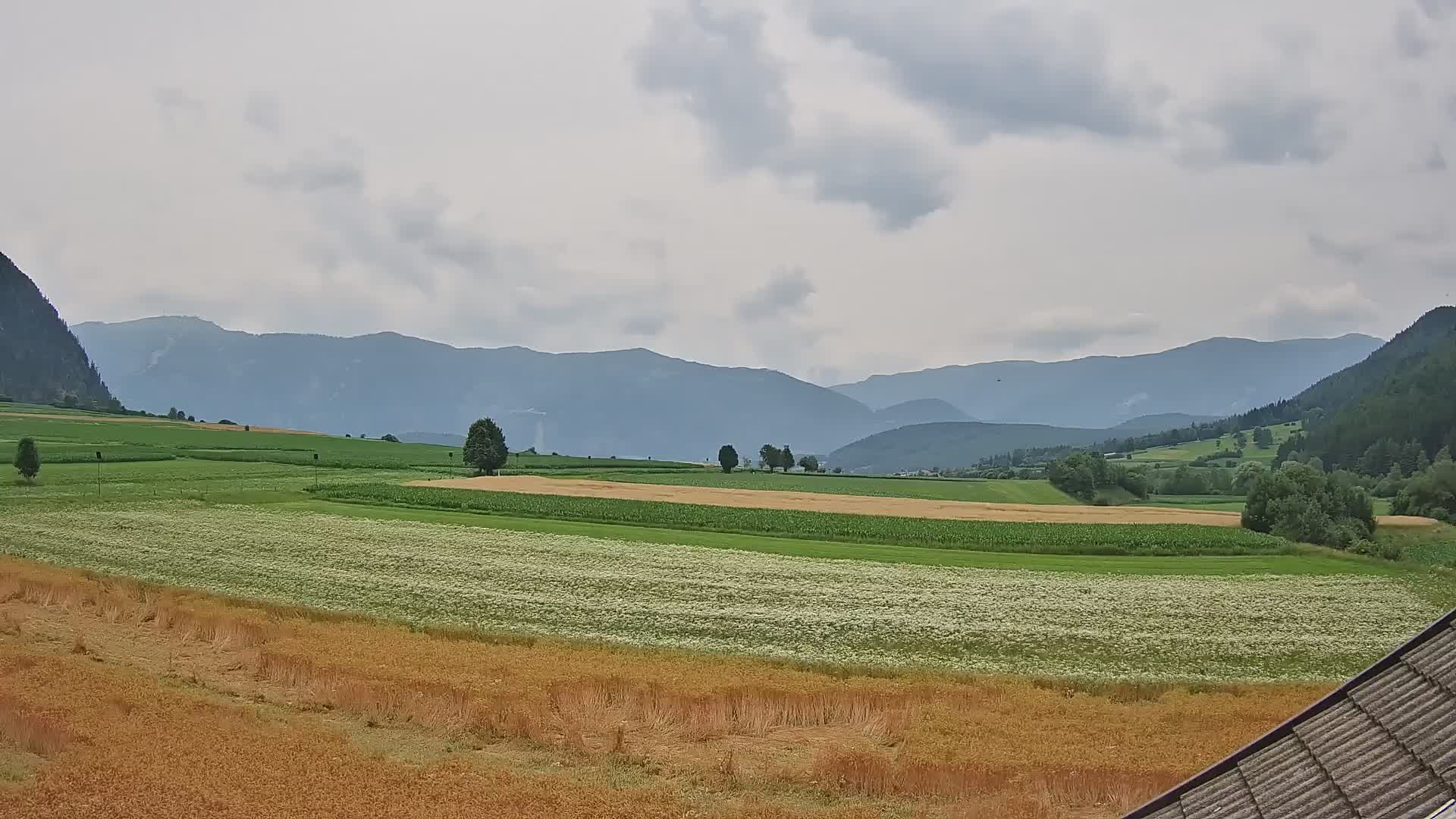 Gais | Vista desde la finca Winklerhof hacia Plan de Corones y los Dolomitas