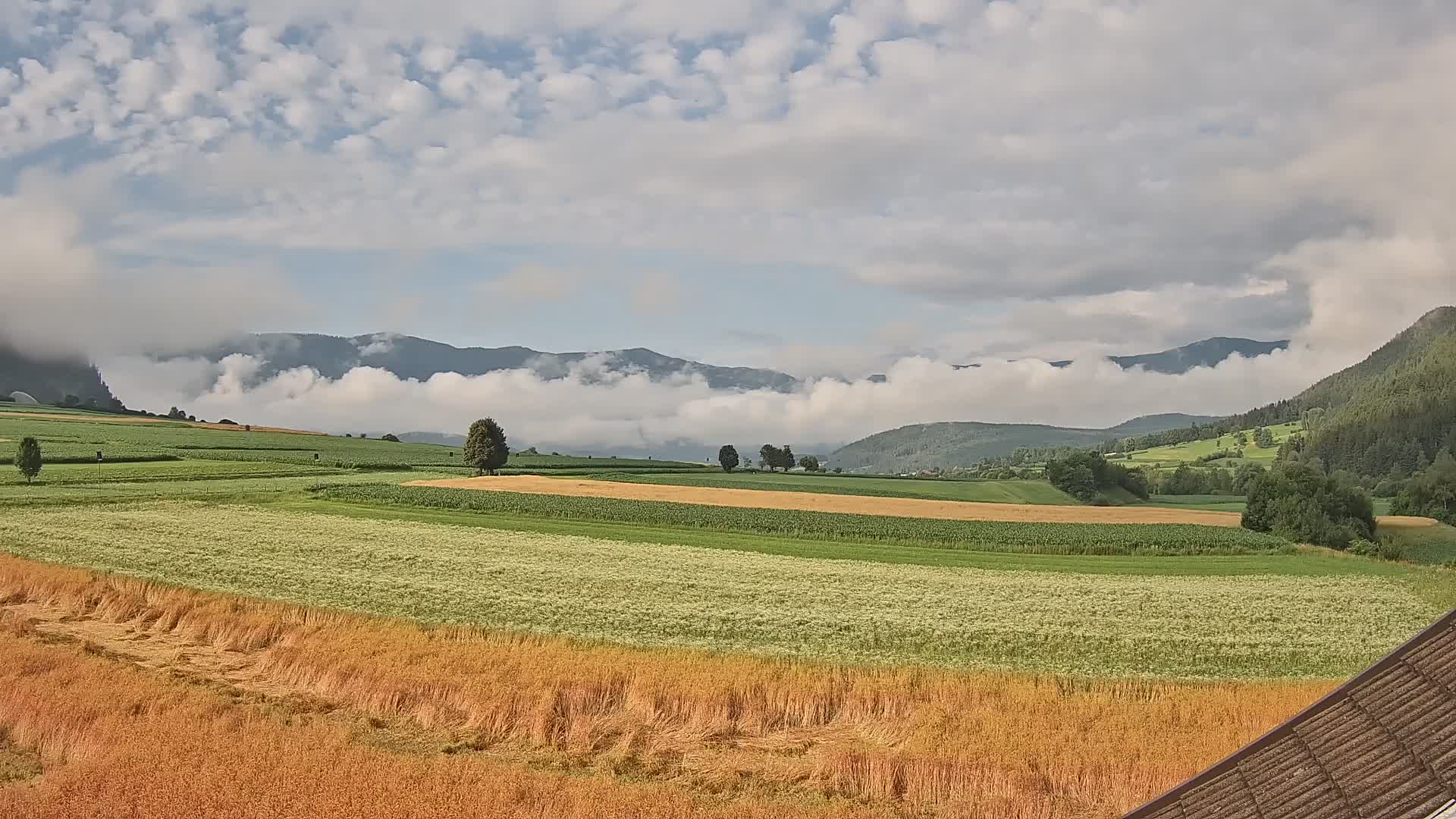 Gais | Vista desde la finca Winklerhof hacia Plan de Corones y los Dolomitas