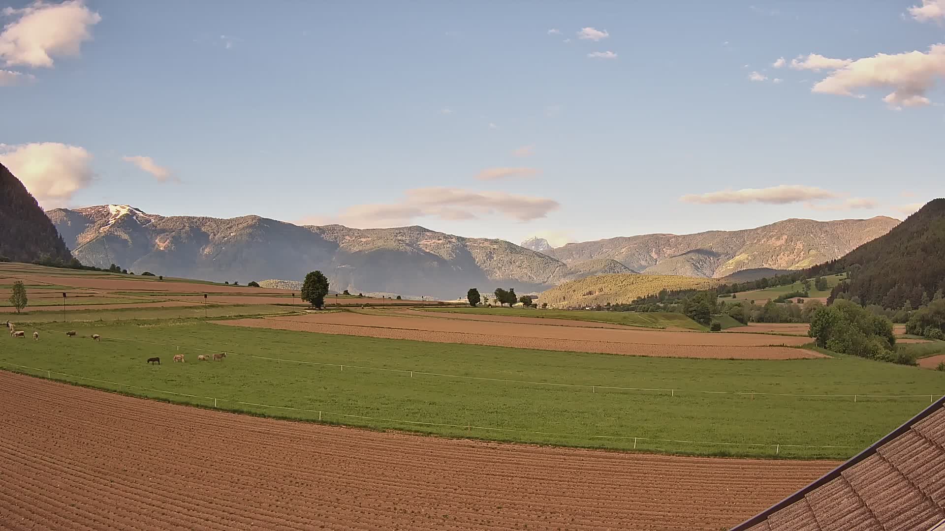 Gais | Vista dall’agriturismo Winklerhof verso Plan de Corones e le Dolomiti