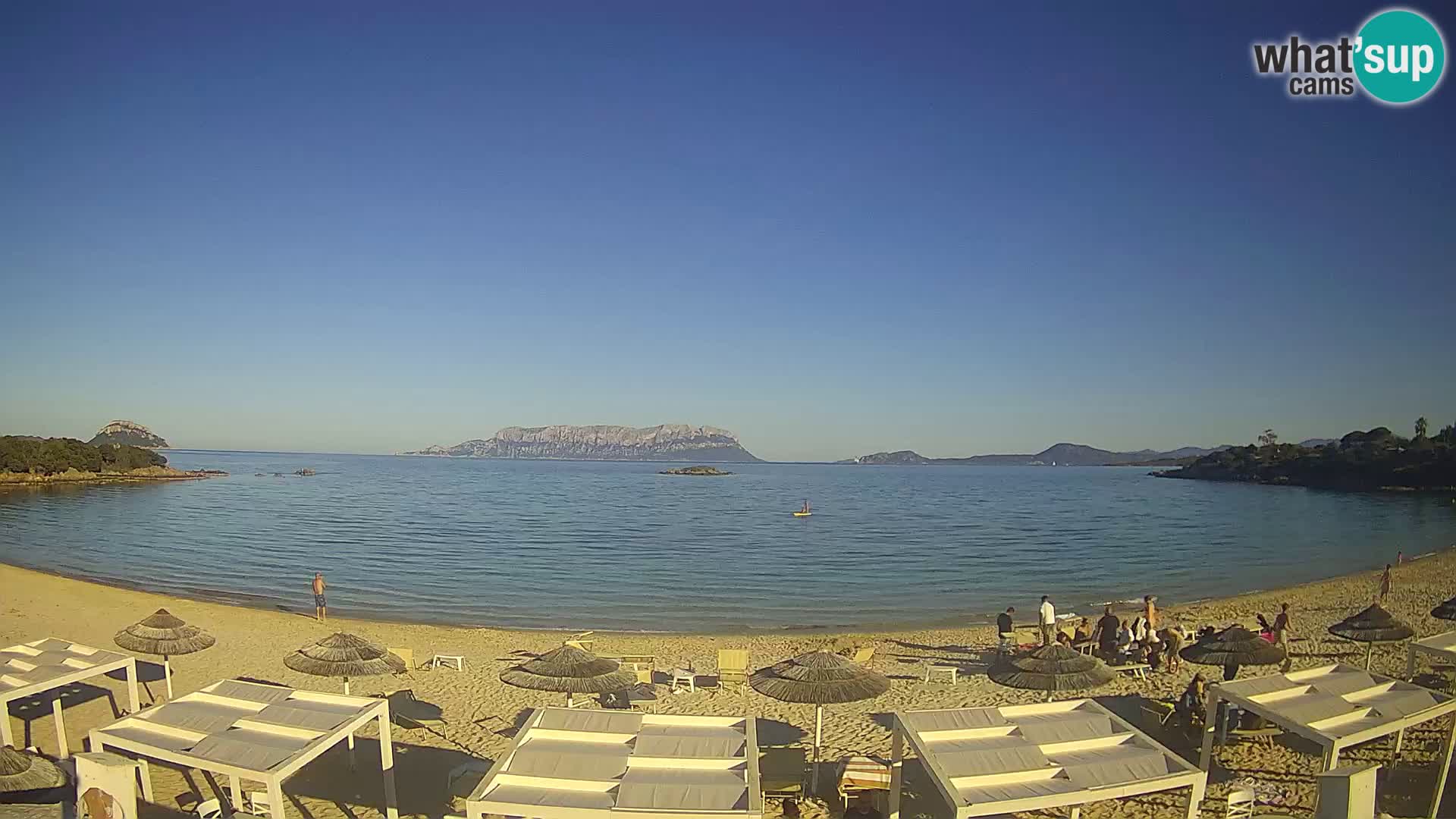 Plaža Cala Sassari Spletna kamera v živo Golfo Aranci – Sardinija