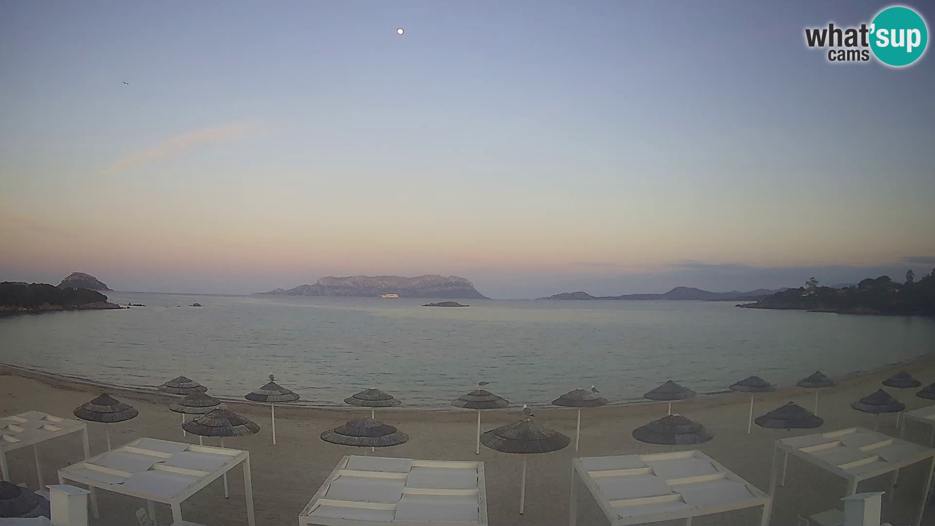 Plaža Cala Sassari Spletna kamera v živo Golfo Aranci – Sardinija