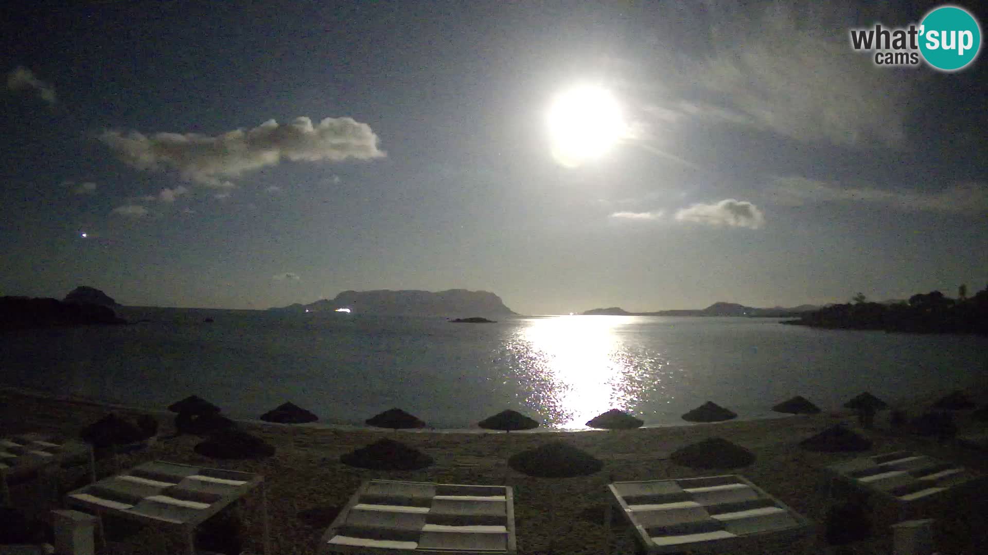 Plaža Cala Sassari Spletna kamera v živo Golfo Aranci – Sardinija
