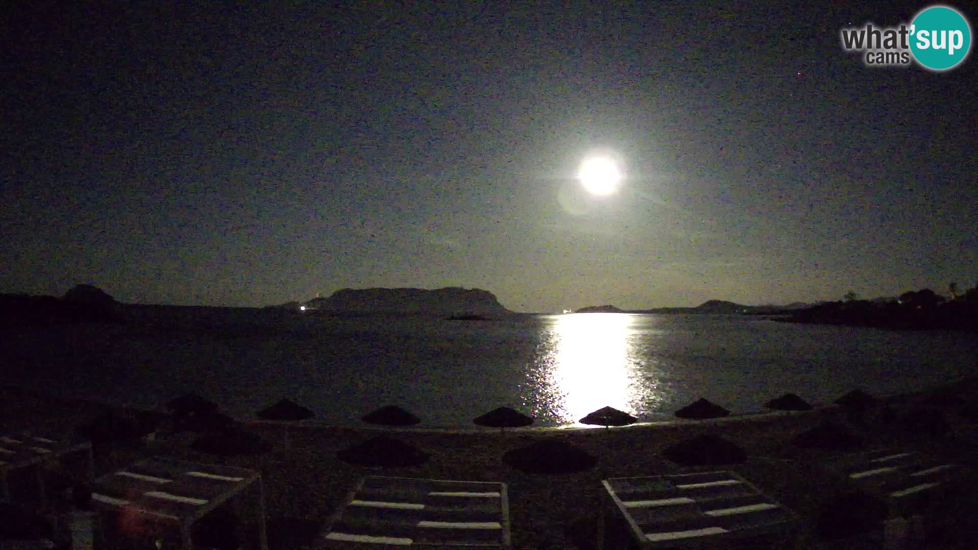 Plaža Cala Sassari Spletna kamera v živo Golfo Aranci – Sardinija