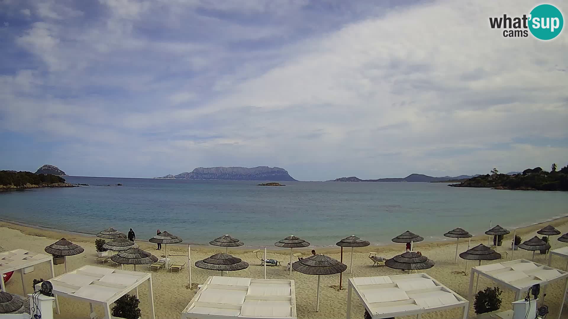 Plaža Cala Sassari Spletna kamera v živo Golfo Aranci – Sardinija