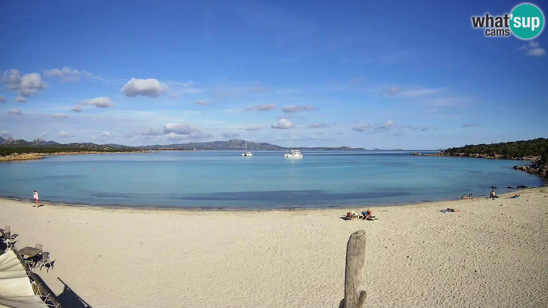 Live Cala Sabina plage – webcam Golfo Aranci – Sardaigne