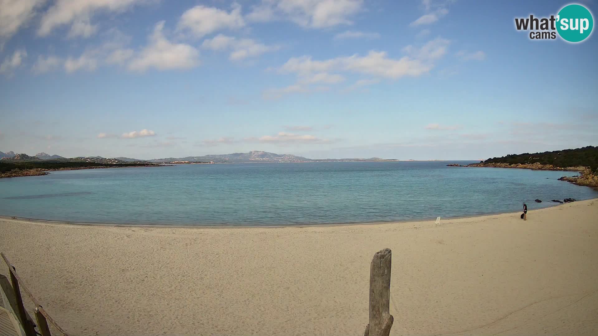 U živo plaža Cala Sabina – web kamera Golfo Aranci – Sardinija