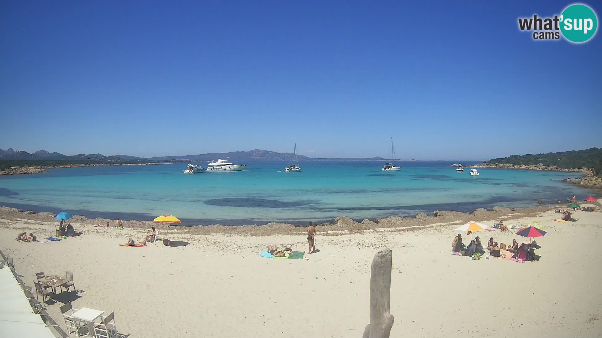 Live Cala Sabina plage – webcam Golfo Aranci – Sardaigne