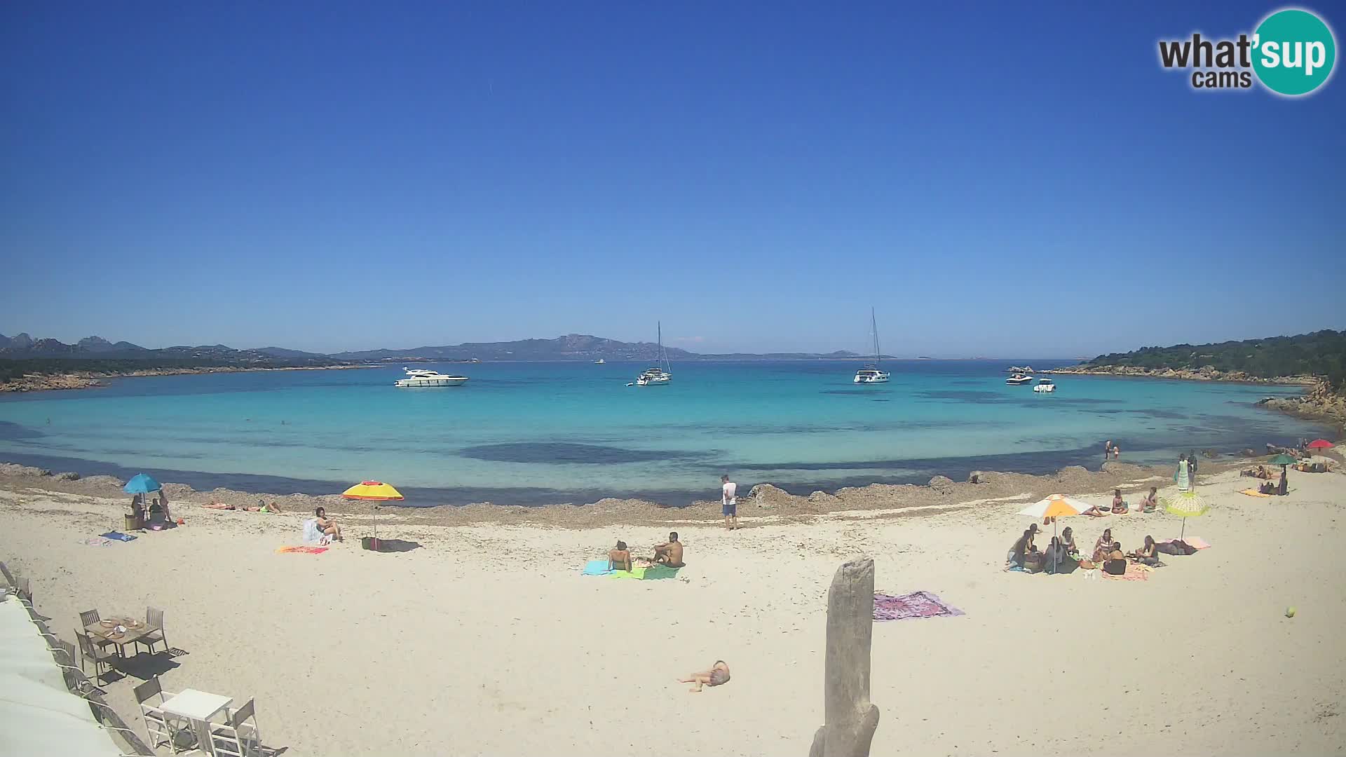 U živo plaža Cala Sabina – web kamera Golfo Aranci – Sardinija