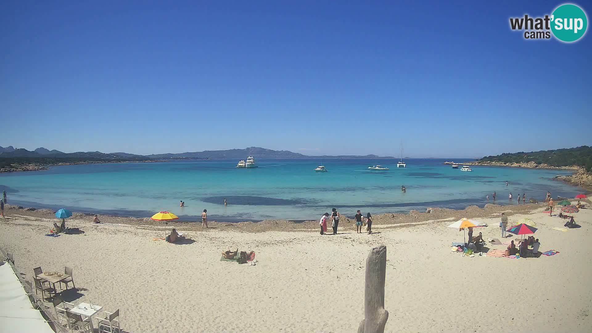 U živo plaža Cala Sabina – web kamera Golfo Aranci – Sardinija
