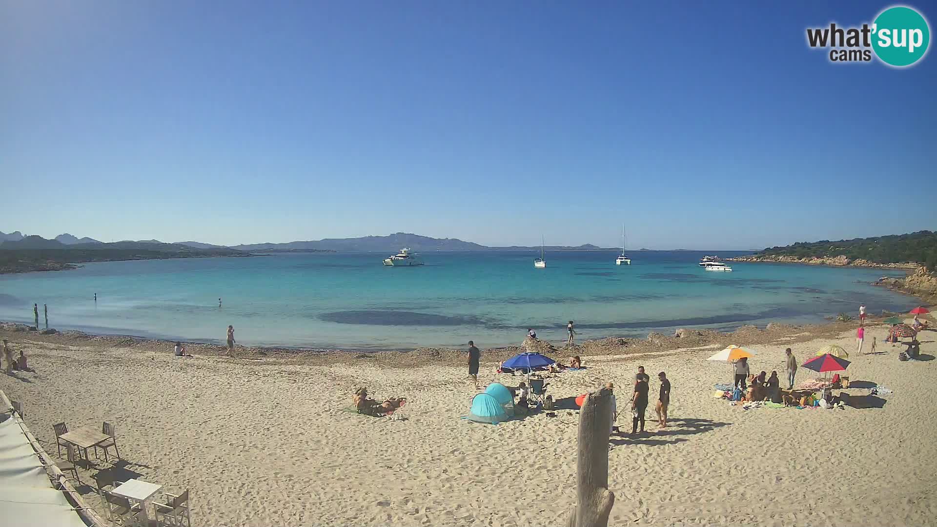 Live Cala Sabina plage – webcam Golfo Aranci – Sardaigne