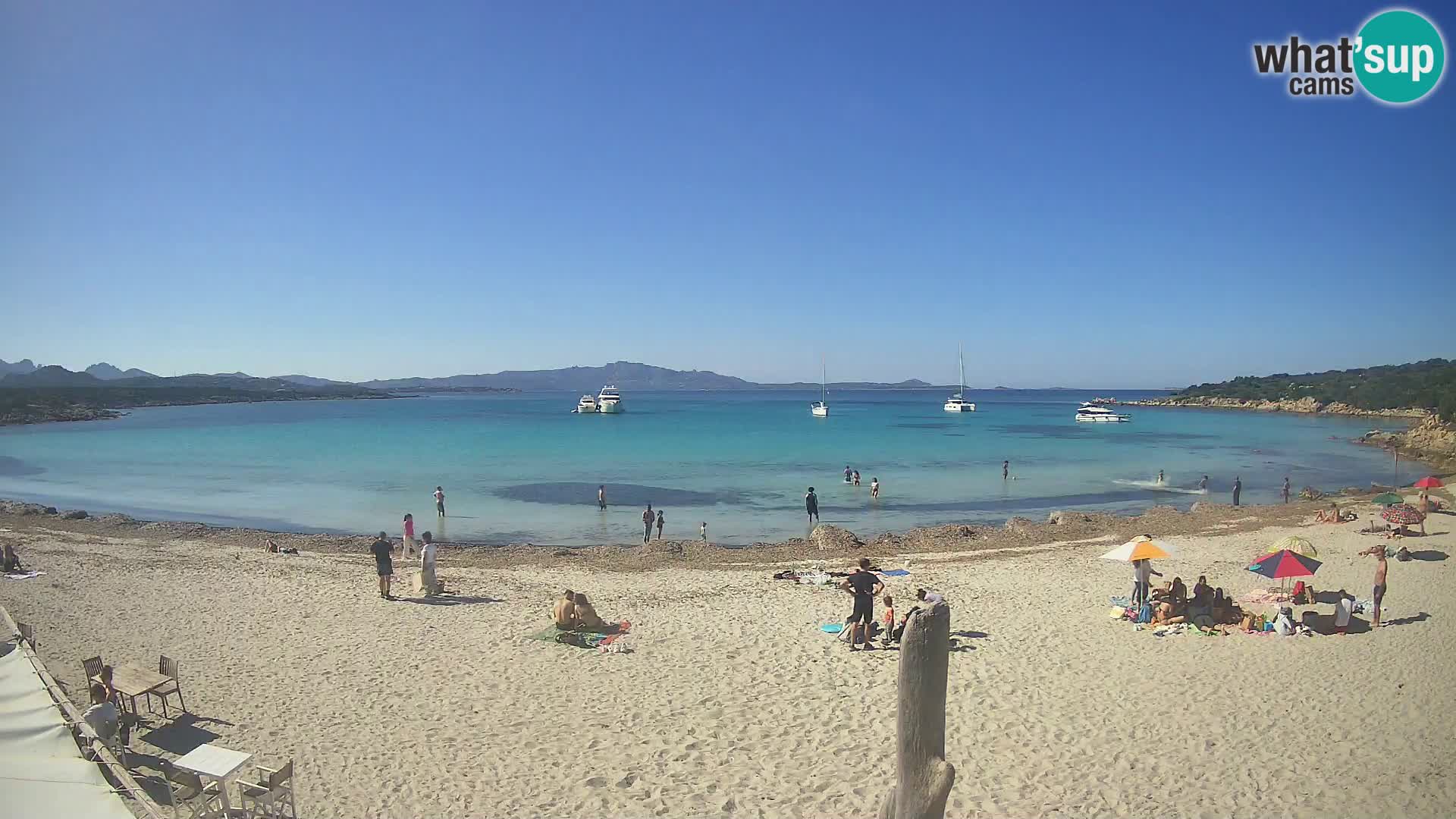 Live Cala Sabina plage – webcam Golfo Aranci – Sardaigne