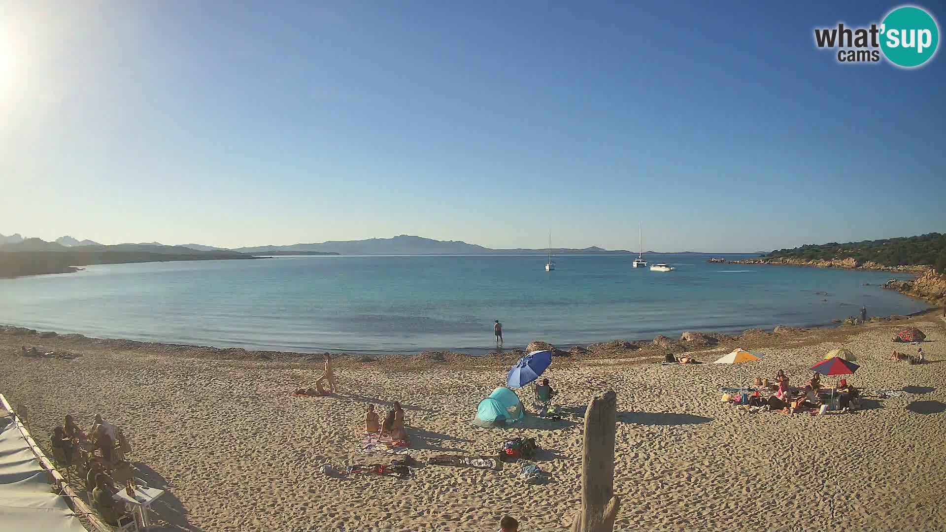 Live Cala Sabina plage – webcam Golfo Aranci – Sardaigne
