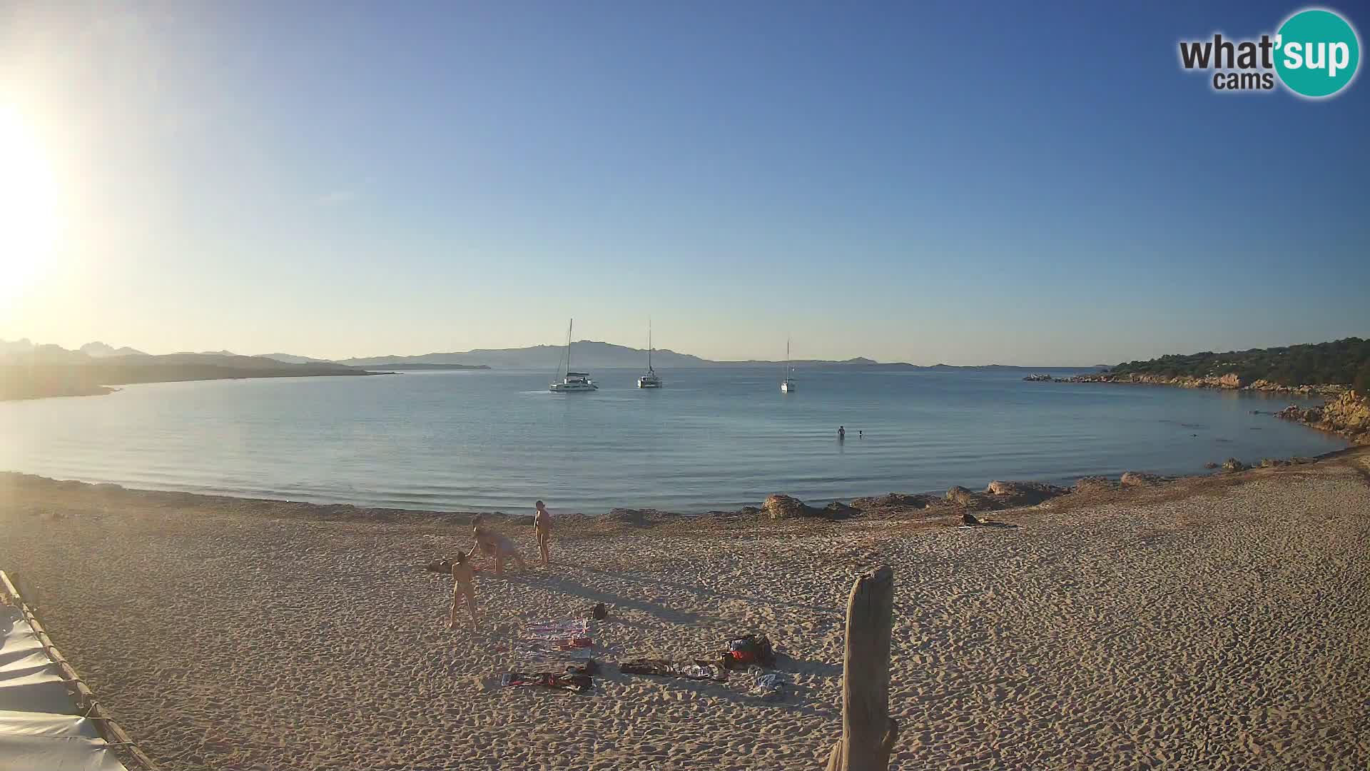 Live Cala Sabina plage – webcam Golfo Aranci – Sardaigne