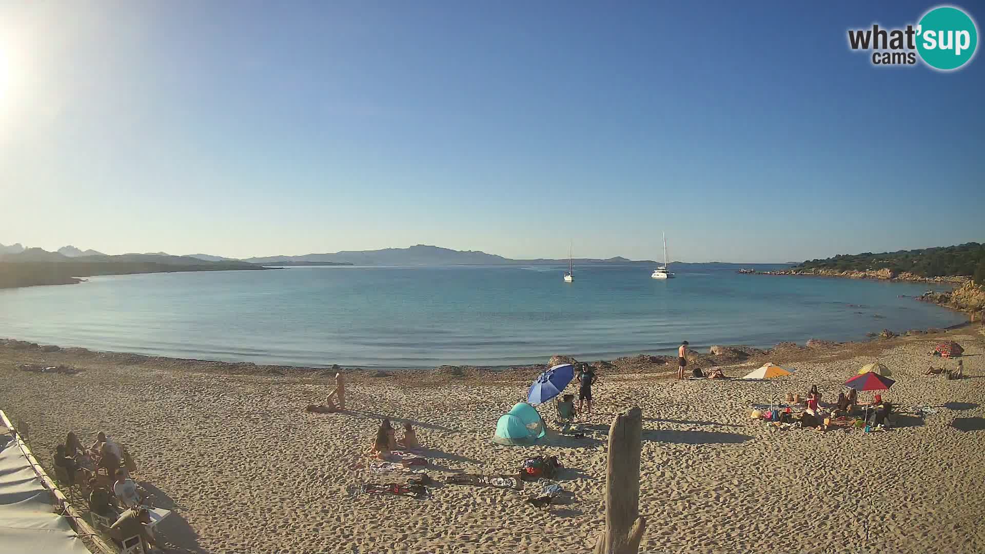 Live Cala Sabina plage – webcam Golfo Aranci – Sardaigne