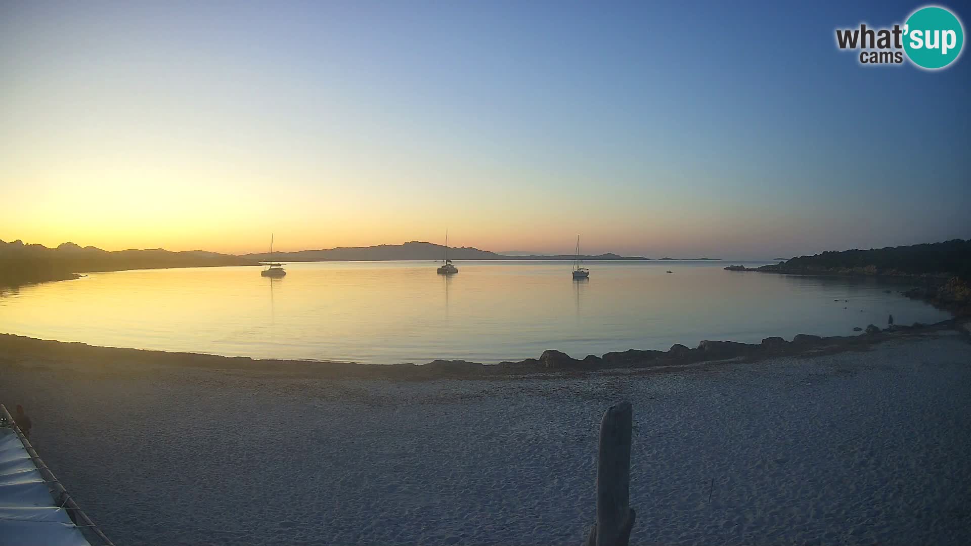 Live Cala Sabina plage – webcam Golfo Aranci – Sardaigne
