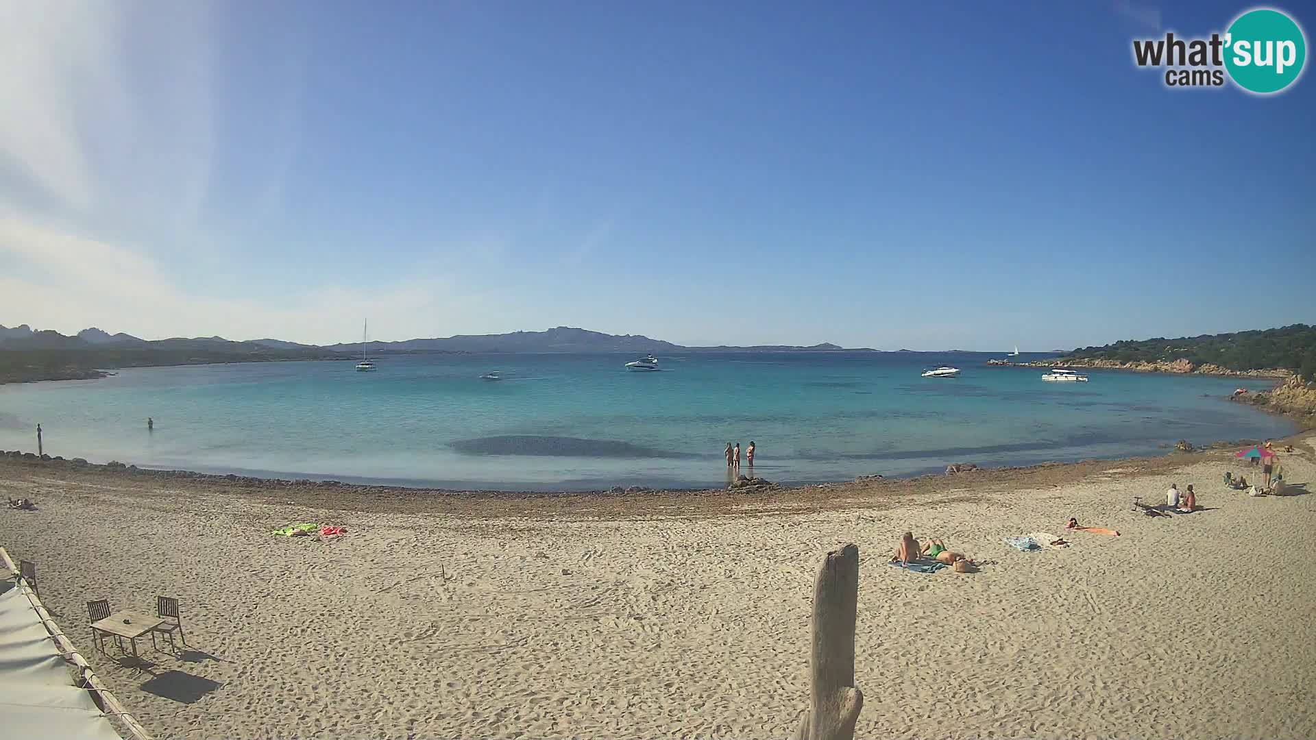 Live Cala Sabina plage – webcam Golfo Aranci – Sardaigne