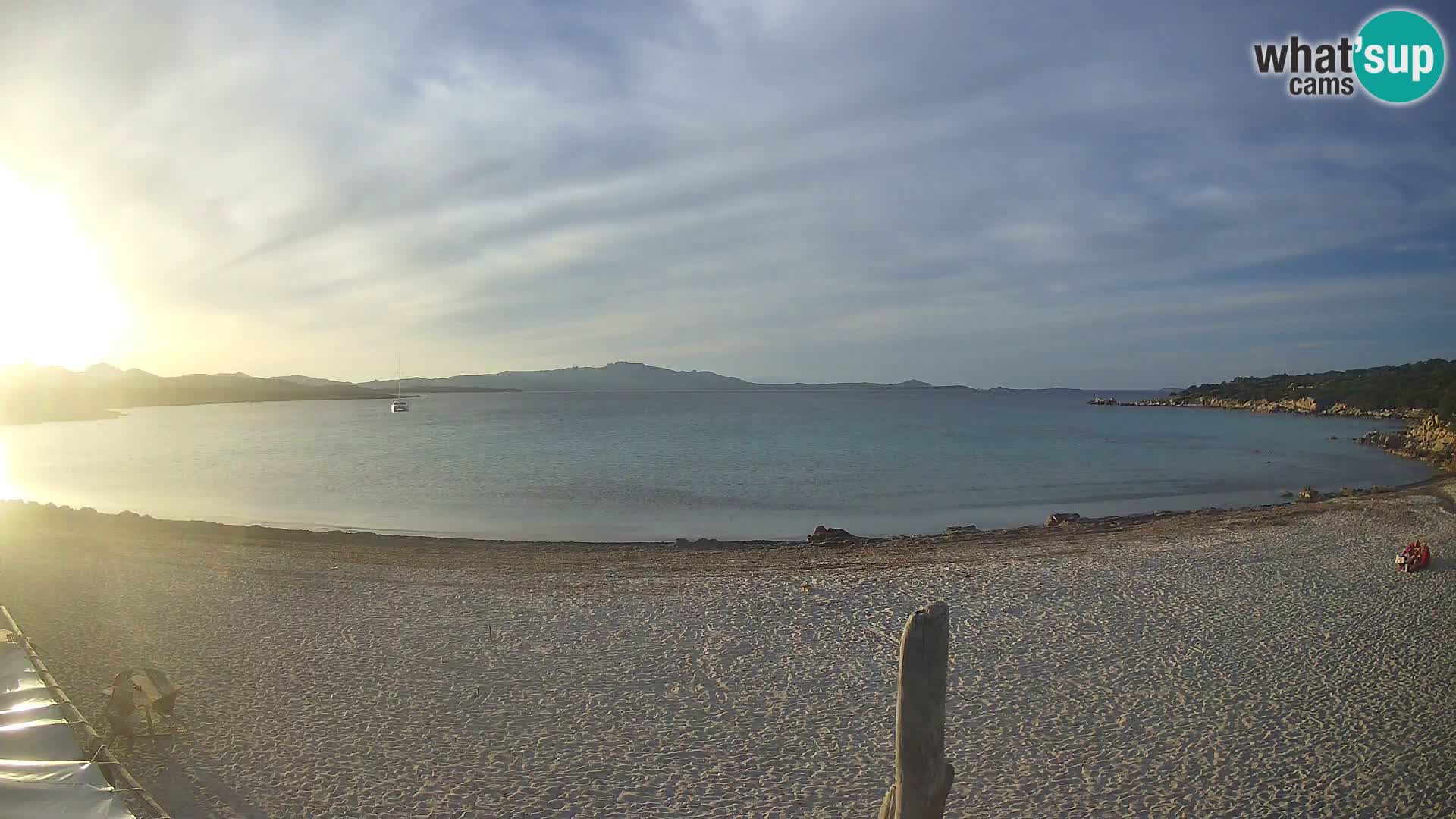 Live Cala Sabina plage – webcam Golfo Aranci – Sardaigne