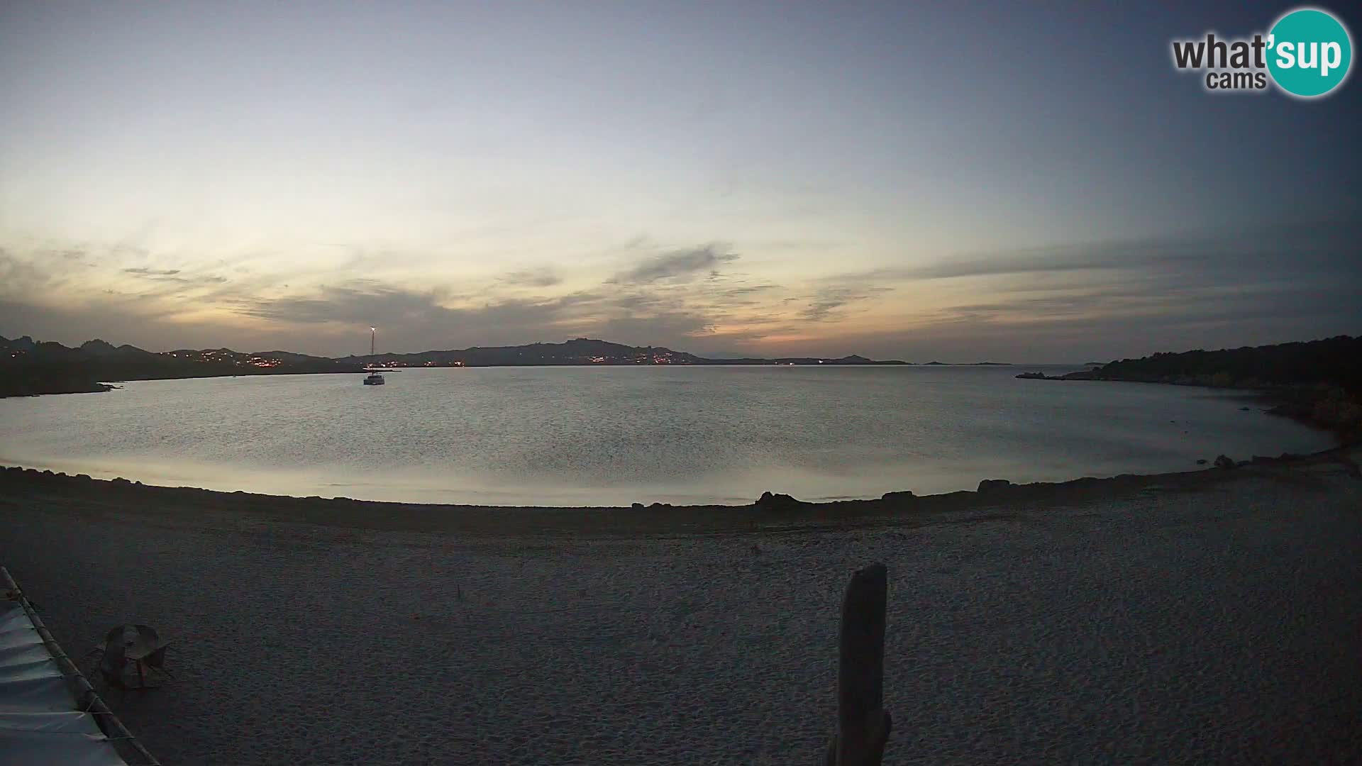 Live Cala Sabina plage – webcam Golfo Aranci – Sardaigne