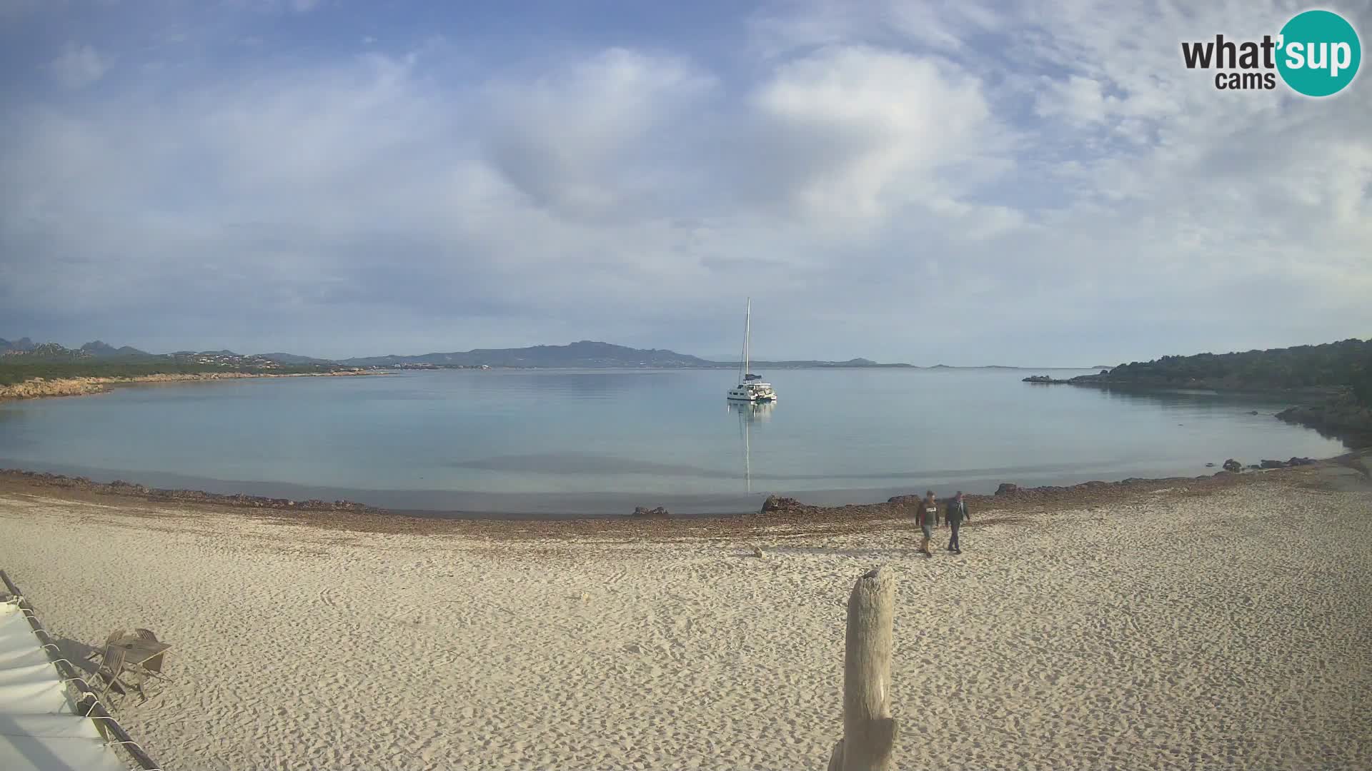 Live Cala Sabina plage – webcam Golfo Aranci – Sardaigne