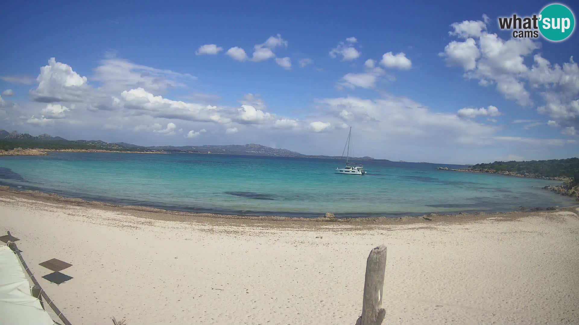Live Cala Sabina plage – webcam Golfo Aranci – Sardaigne