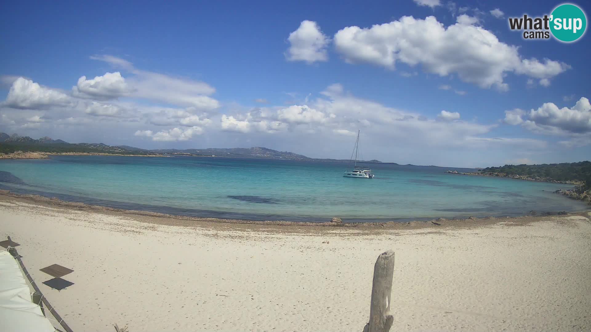 Live Cala Sabina plage – webcam Golfo Aranci – Sardaigne