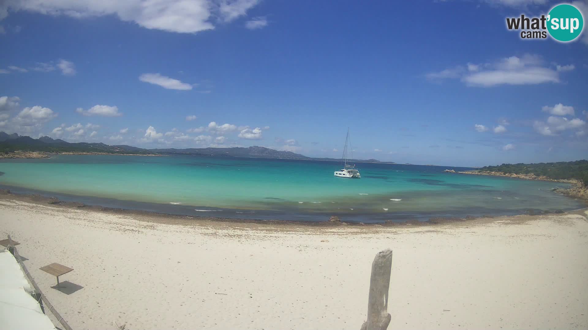Live Cala Sabina plage – webcam Golfo Aranci – Sardaigne