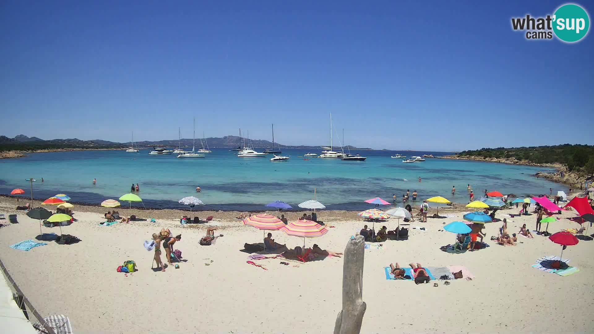 Live Cala Sabina plage – webcam Golfo Aranci – Sardaigne