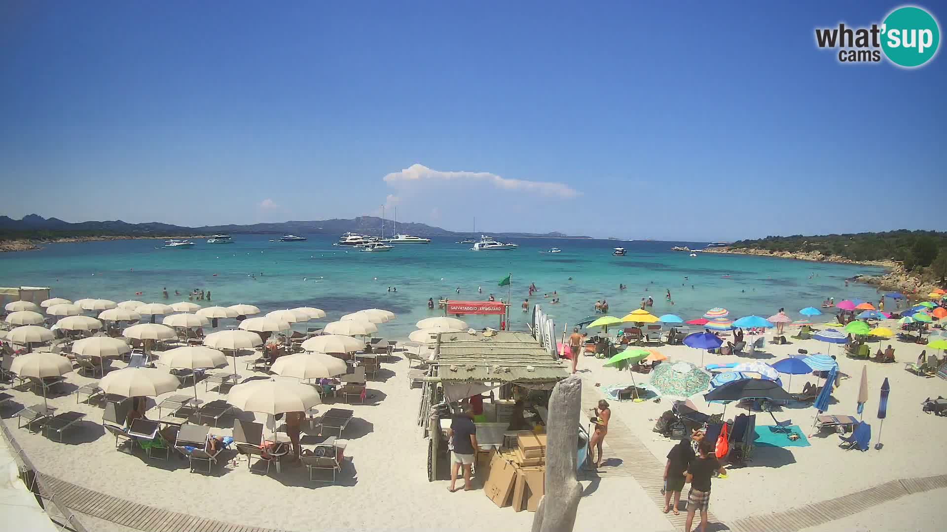 U živo plaža Cala Sabina – web kamera Golfo Aranci – Sardinija
