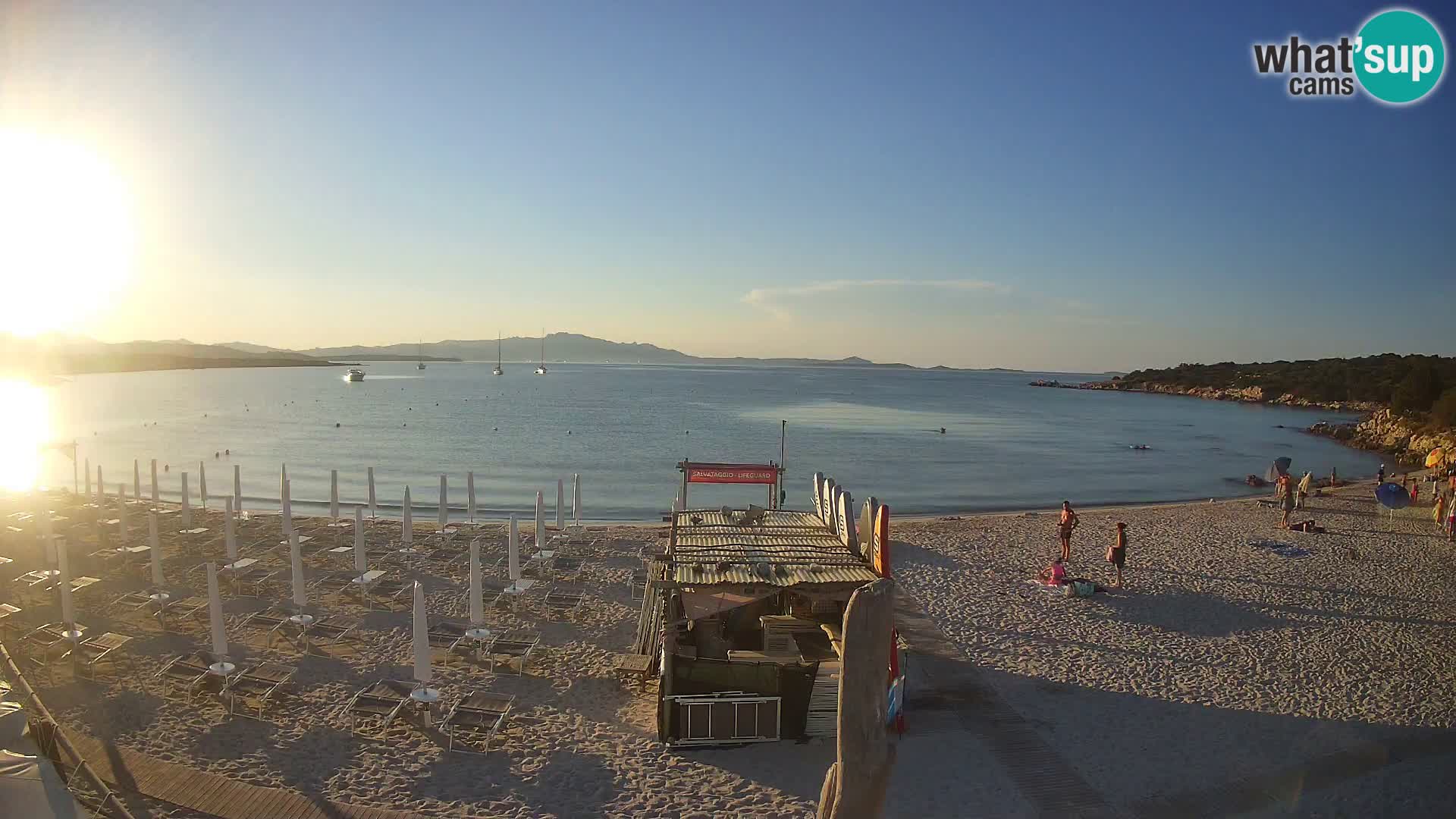 U živo plaža Cala Sabina – web kamera Golfo Aranci – Sardinija