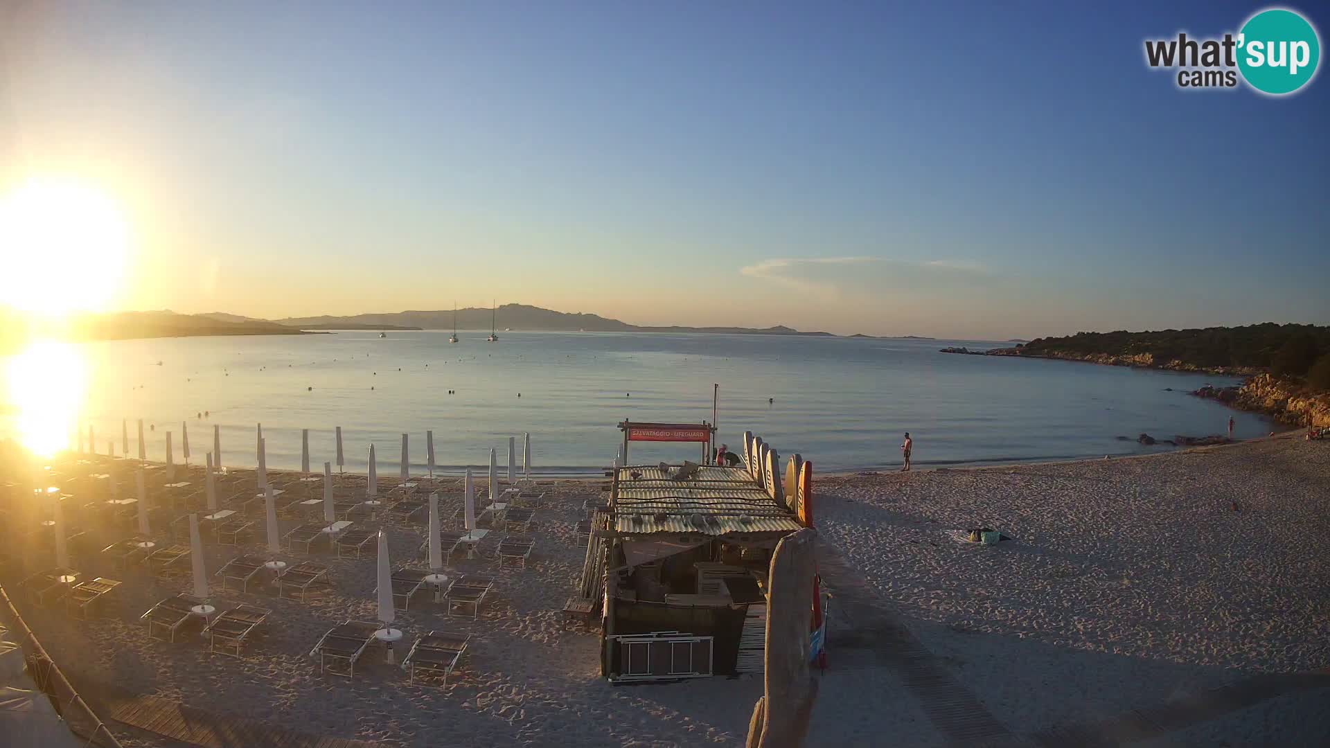 U živo plaža Cala Sabina – web kamera Golfo Aranci – Sardinija