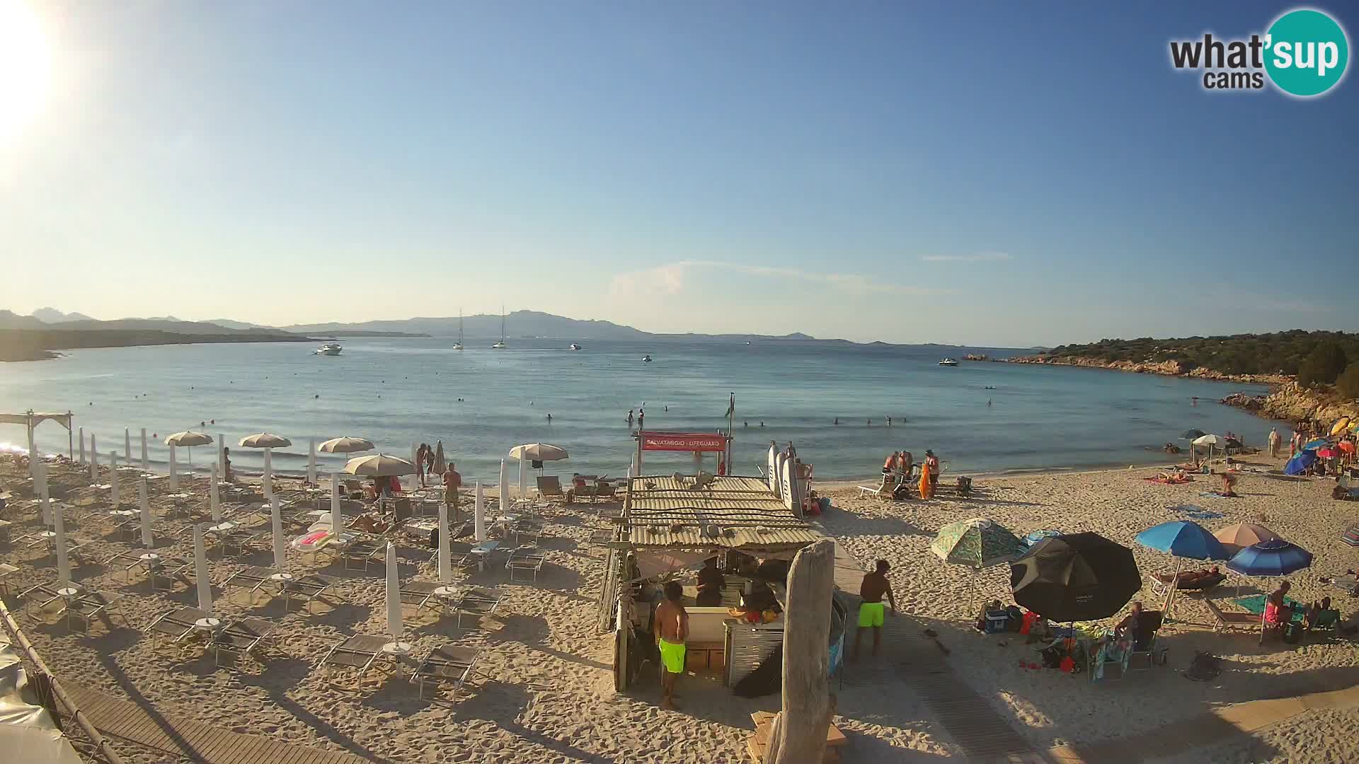 Live Cala Sabina plage – webcam Golfo Aranci – Sardaigne