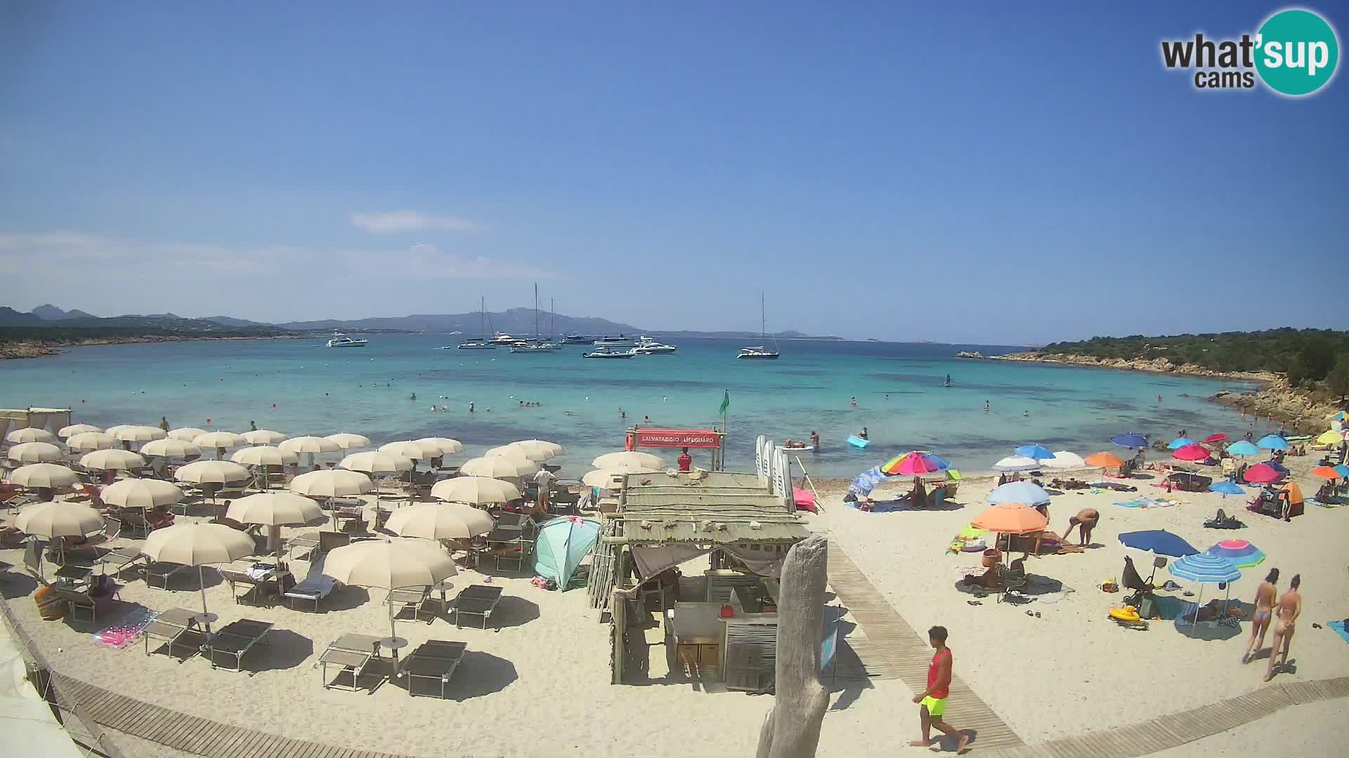 Live Cala Sabina plage – webcam Golfo Aranci – Sardaigne