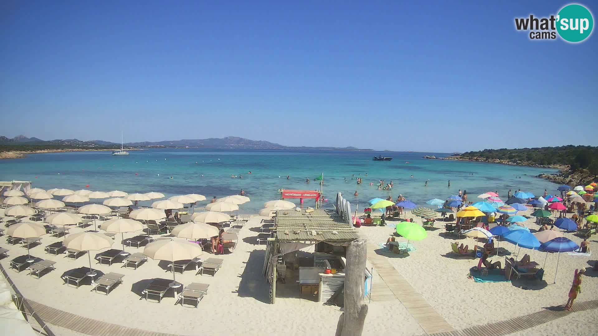 Live Cala Sabina plage – webcam Golfo Aranci – Sardaigne