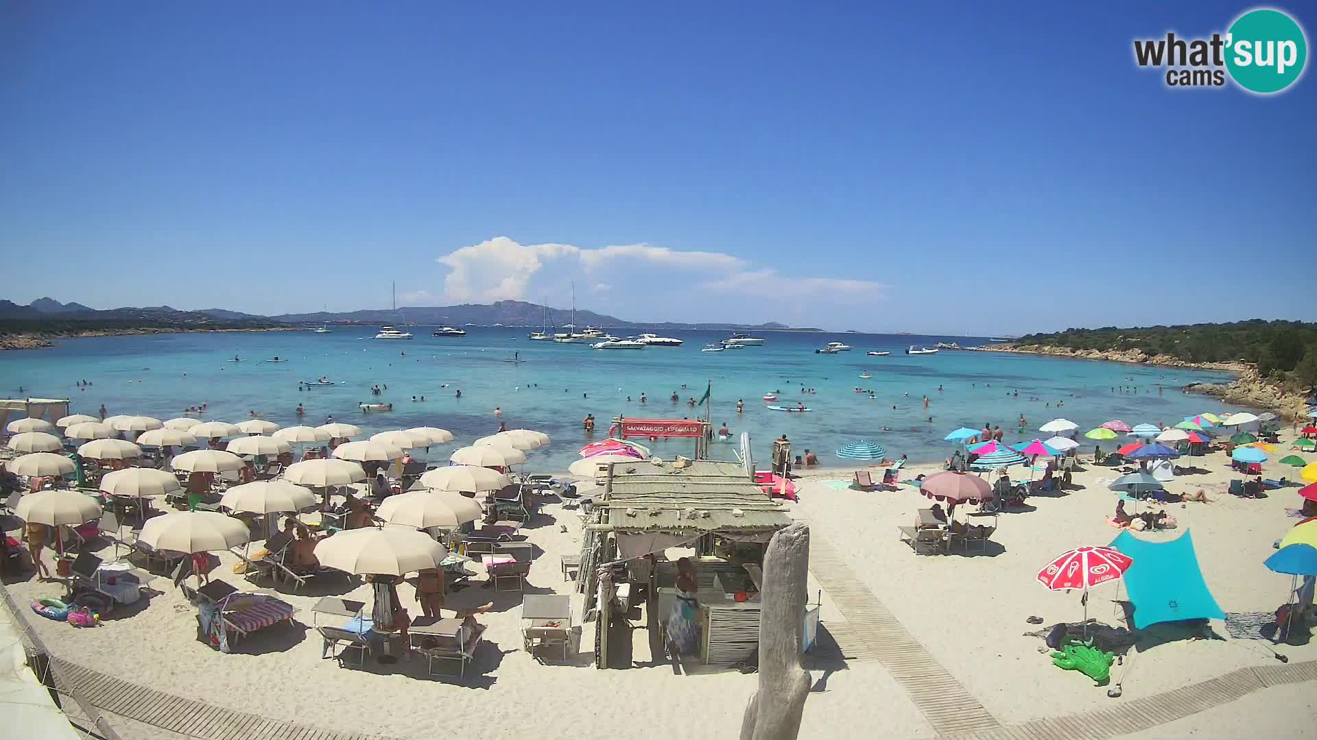 Live Cala Sabina plage – webcam Golfo Aranci – Sardaigne