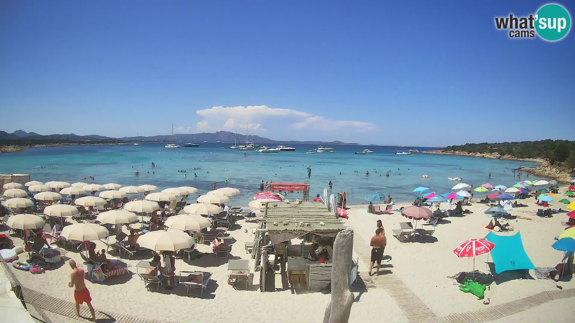 Live Cala Sabina plage – webcam Golfo Aranci – Sardaigne