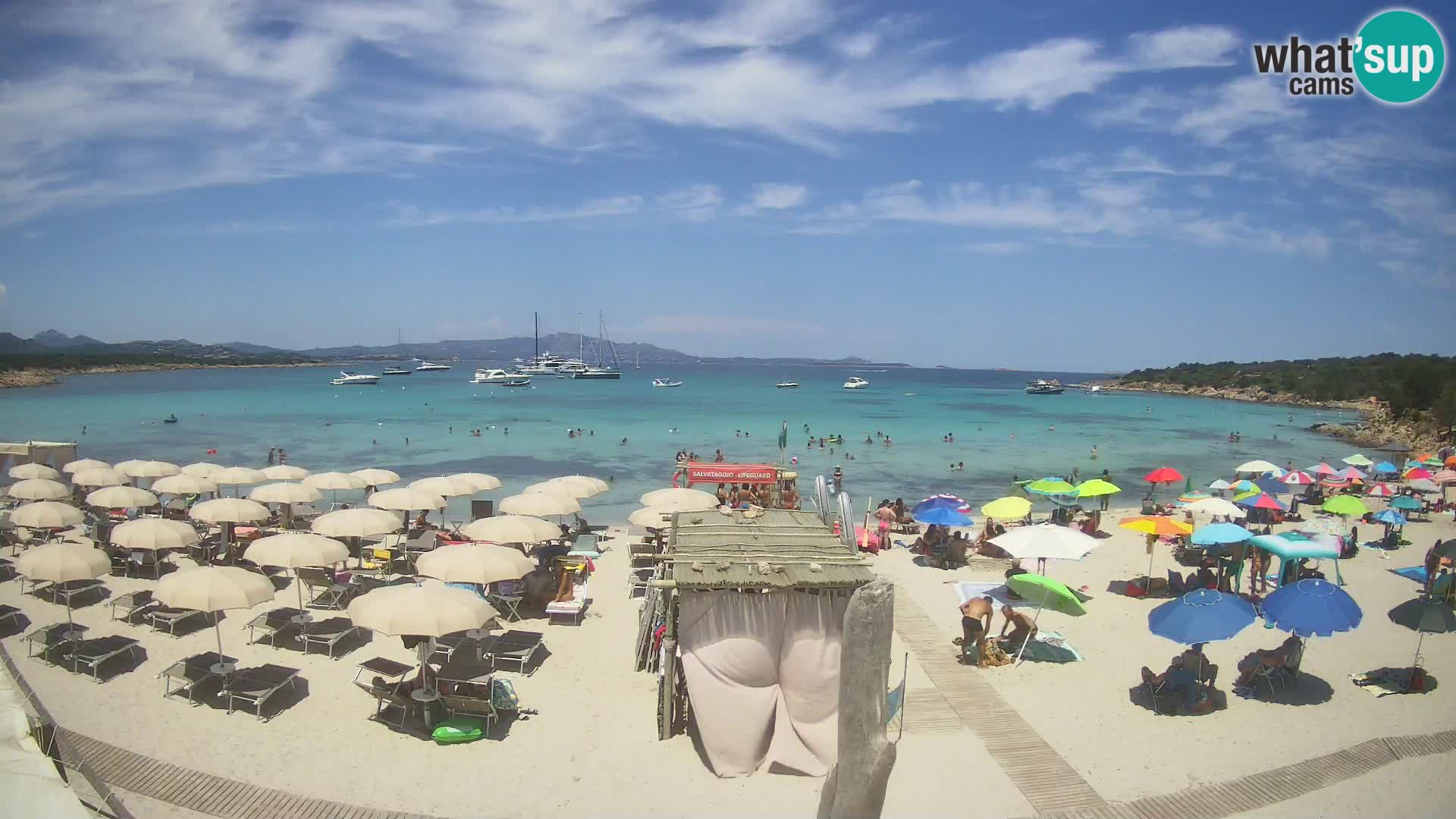 U živo plaža Cala Sabina – web kamera Golfo Aranci – Sardinija