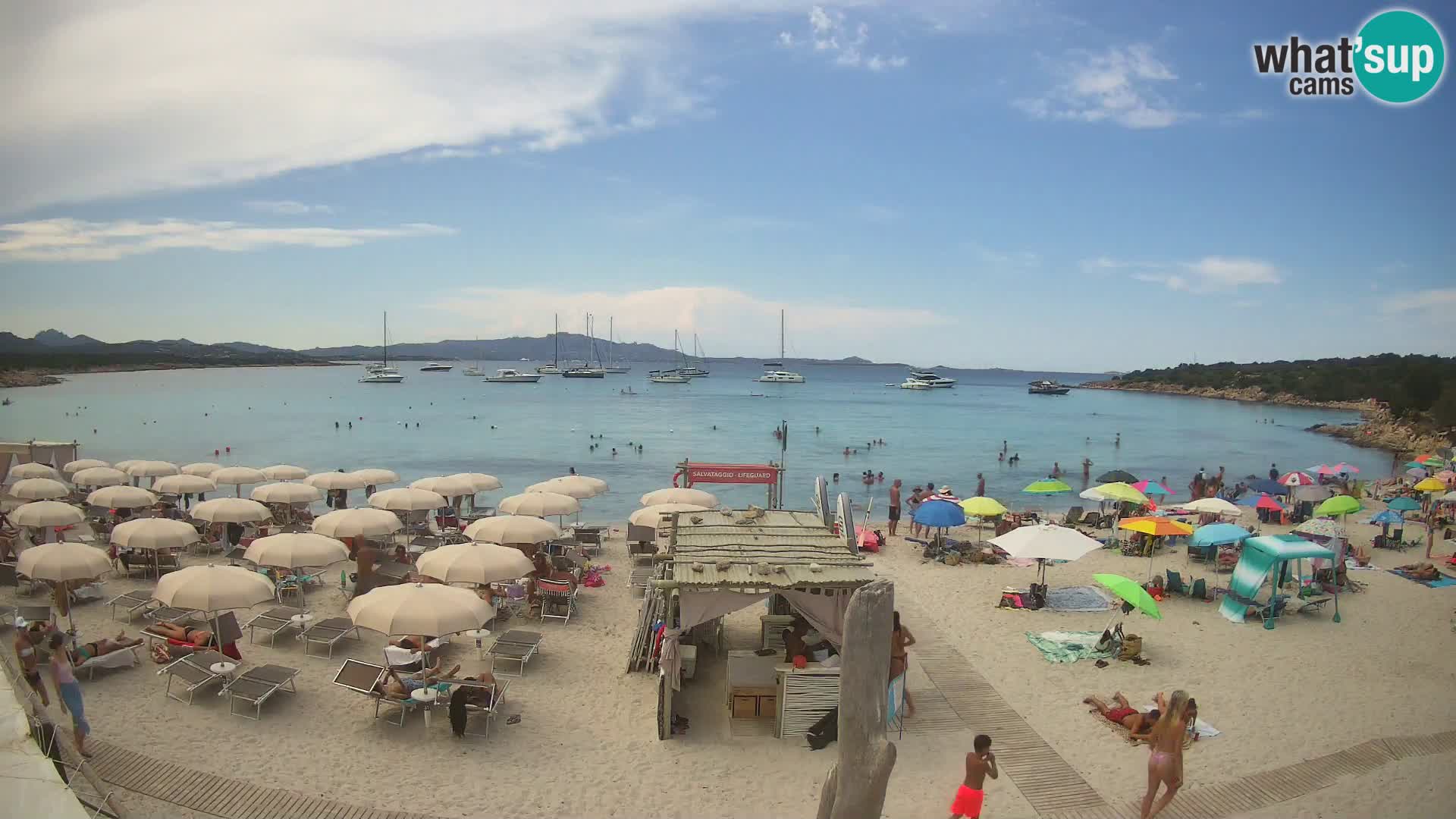 U živo plaža Cala Sabina – web kamera Golfo Aranci – Sardinija