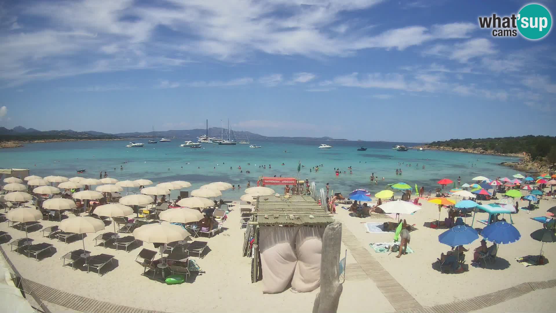 U živo plaža Cala Sabina – web kamera Golfo Aranci – Sardinija