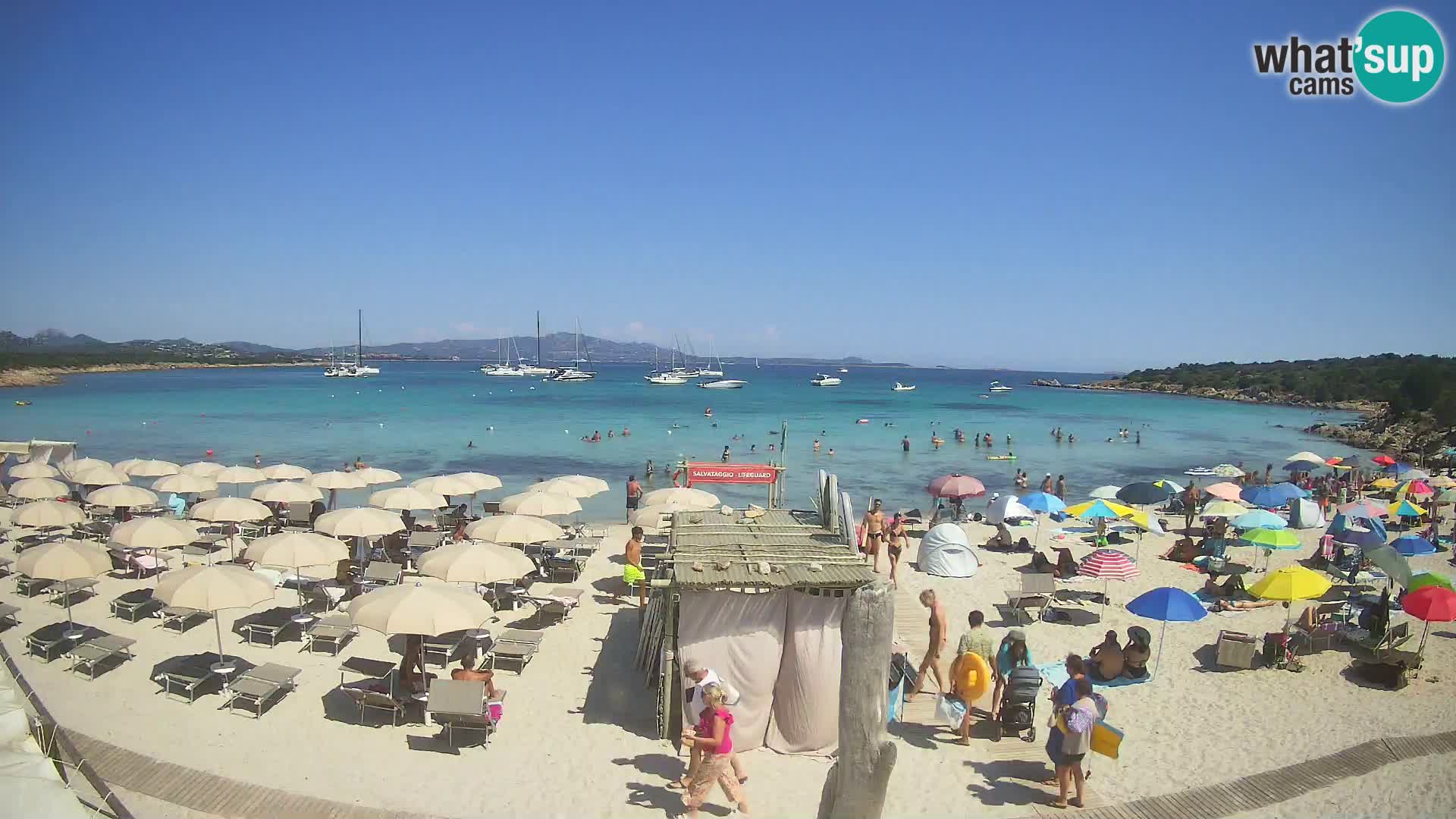 Live Cala Sabina plage – webcam Golfo Aranci – Sardaigne