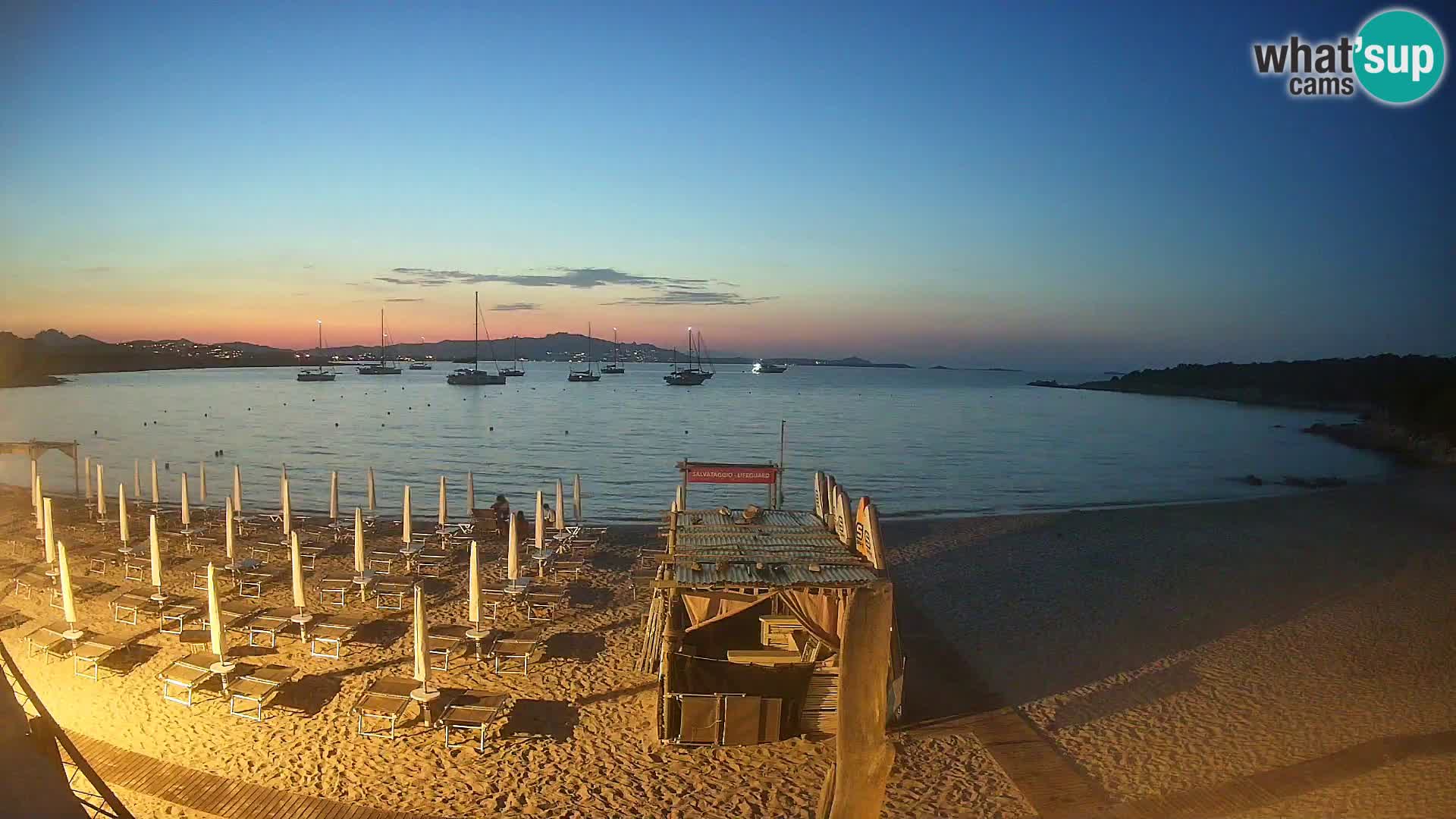 Live Cala Sabina plage – webcam Golfo Aranci – Sardaigne