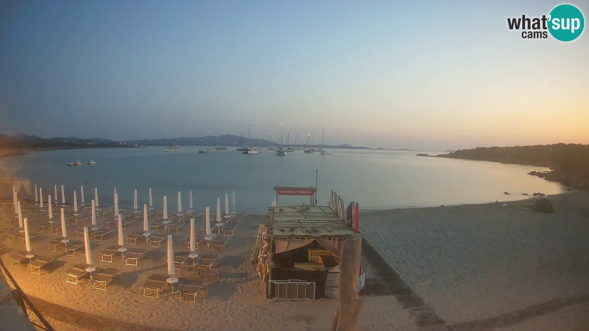 Live Cala Sabina plage – webcam Golfo Aranci – Sardaigne