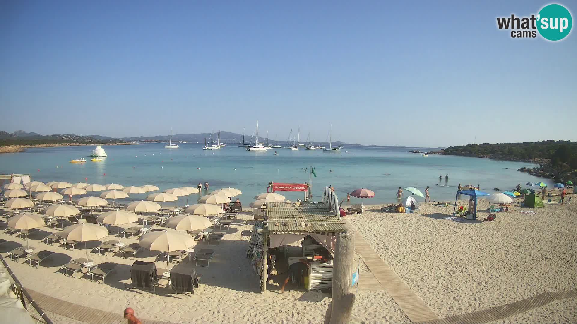 Live Cala Sabina plage – webcam Golfo Aranci – Sardaigne