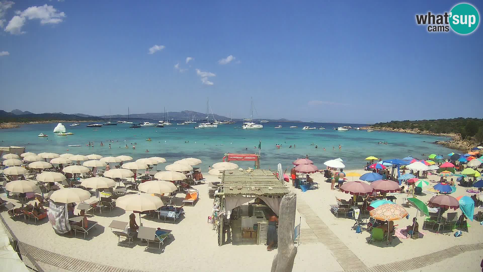 U živo plaža Cala Sabina – web kamera Golfo Aranci – Sardinija