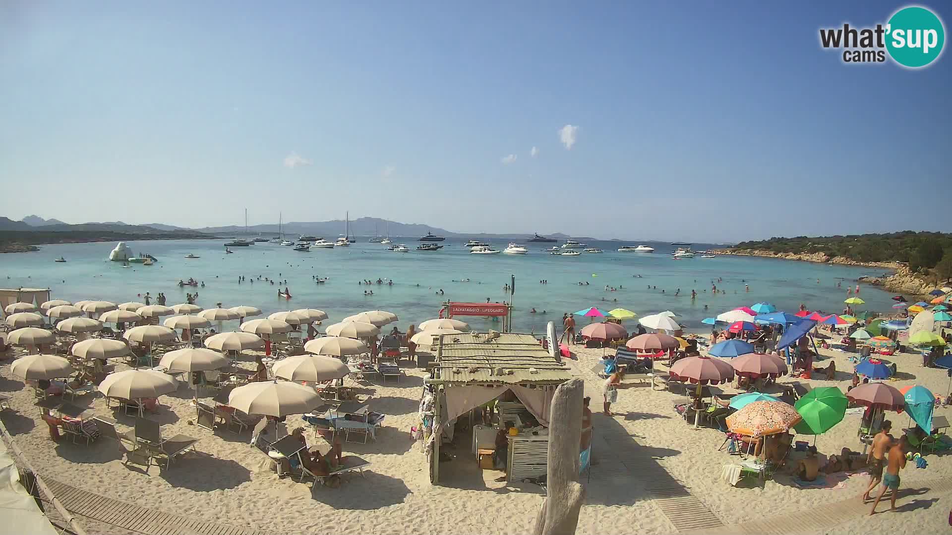 U živo plaža Cala Sabina – web kamera Golfo Aranci – Sardinija
