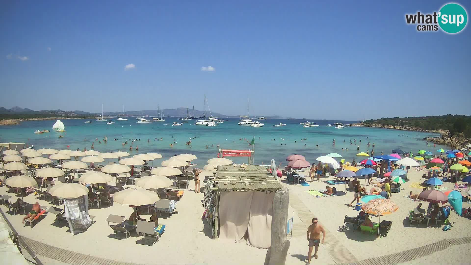 Live Cala Sabina plage – webcam Golfo Aranci – Sardaigne