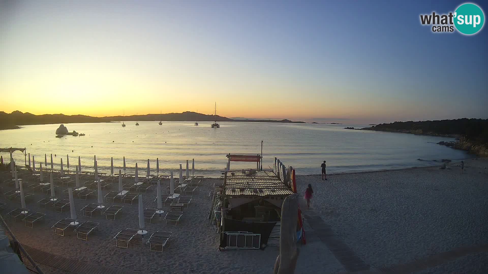 U živo plaža Cala Sabina – web kamera Golfo Aranci – Sardinija
